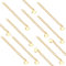 UNICRAFTALE 30 Stk 60mm Gold Verlängerungsketten Hypoallergene Kettenverlängerung Mit Herzanhänger Edelstahl Halskettenverlängerung Armband Kettenverlängerung Für DIY Schmuckherstellung