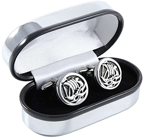 Pewtermill Schottische Wikinger Long Ship T-Bar Manschettenknöpfe aus Zinn