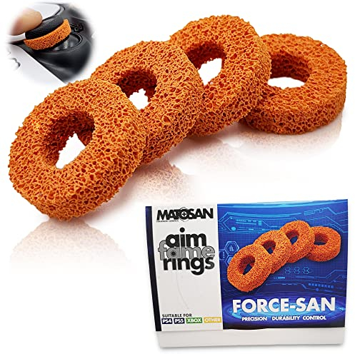 MatoSan® AIMFAME Aim Assist Ringe – Kompatibel mit PS5 Controller & gängigen Modellen – Präzisionsringe für mehr Kontrolle & Zielhilfe – Gaming Zubehör für Sticks - Made in Germany
