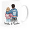 SpecialMe® Tasse Paar personalisiert mit Namen Liebe Geschenk Partner Weihnachten Geburtstag Jahrestag Valentinstag weiß Keramik-Tasse