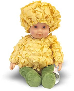ANNE GEDDES Poupée bébé Hortensia jaune - 23 cm