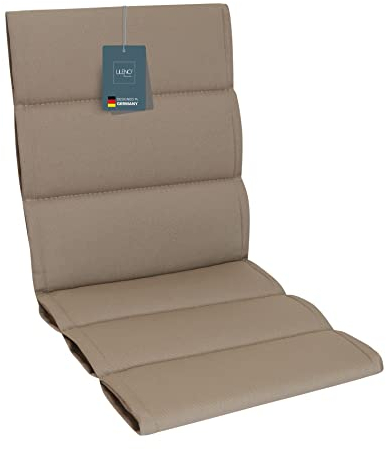 LILENO HOME Gartenstuhl Auflagen als [1er Set - Niedriglehner] in Sand Sundance - Bequeme Liegen als Sitzauflagen für Gartenmöbel - Stuhlkissen für Gartenstühle und Klappstühle
