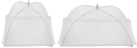 HEMOTON Lebensmittelabdeckung Faltbare Mesh-Lebensmittelabdeckung Insektenschutzhaube Für Speisen Abdeckhaube Für Lebensmittel Mit Griff Für Küche Restaurant Picknick Und Grill