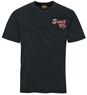Superdry Herren Strukturiertes Vintage T-Shirt aus Bio-Baumwolle