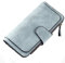 wojonifuiliy01 Mode Frauen Brieftasche Kupplung Kartenhalter Geldbörse Dame Lange Handtasche Multi Card Buckle Wallet Planzeiger Mit (D, One Size)