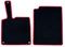OCC DESIGN - Fußmatten, maßgefertigte Teppiche, kompatibel mit Smart For Two (2007-2014), hohe Qualität, Velours/Polypropylen, Original Anker, rutschfester Rücken, Fersenkappe, 2 Stück