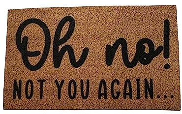 Melody Jane Dolls House Door Mat Oh Not You Again Porch Hall Step 1:12 Accessory