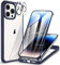 CENHUFO Compatible with iPhone 14 Pro Max Case Built-in Glass Screen Protector with Camera Lens Protector, 360 Full Body Heavy Duty Protective Phone Case for iPhone 14 Pro Max case -Ocean Blue
