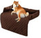 Kongdson Comfy Hundebett für Schlafsofa, weich, wasserdicht, Katzen- und Hundekissen, Sofaschutz, rutschfest, waschbar, 90 x 135 cm, Braun