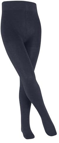 FALKE Unisex Kinder Strumpfhose Family K Ti nachhaltige Baumwolle dick einfarbig 1 Stück, Blau Dark Blue Melange 6688, 170-176