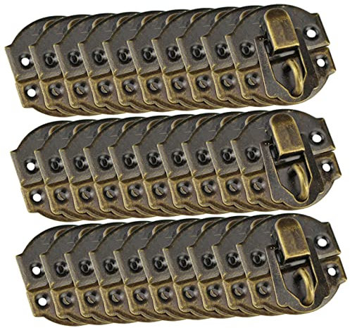 30 Pièces Loquet Vintage Pour Coffre En Bois - Fermoir En Fer Pour Boîte À Bijoux, Tiroir, Armoire - Boucle Antique Pour Décoration