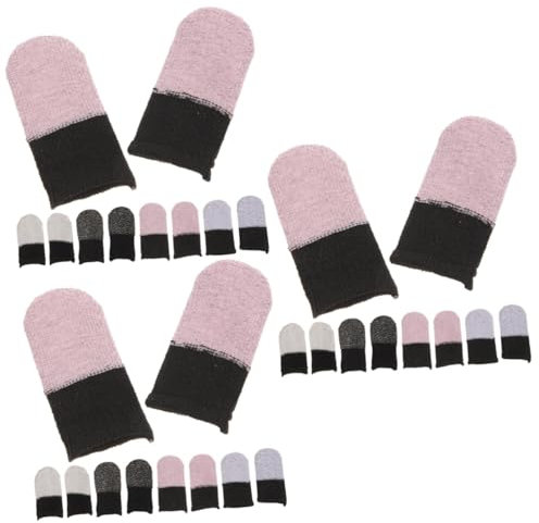 UKCOCO 15 Pairs Gaming Non-slip Finger Cots Valentine Garland Gaming Finger Covers Thumbs Finger Gloves Gaming Gloves for Sweaty Hands Thumb Cover Controller Cover Sports Cotton
