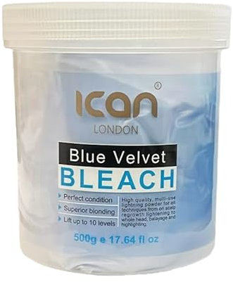 ican London Dust Free Blue Velvet Hair Bleach 500g