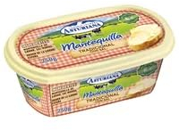 Mantequilla C. Lechera Asturiana –Variedades Tradicional, Ligera y Sin Lactosa,En Barquetas de 250 Gr.(Envío Refrigerado) (2 BARQUETAS DE 250 G., Mantequilla Tradicional Sal en Barqueta 250g)