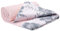 Medi Partners Babydecke Baby Decke Neugeborenen - Kuscheldecke Geschenk Babydecken 75x100cm für Kleinkinder Mädchen Krabbeldecke Kinderbett Kinderwagen 100% Baumwolle (Berry mit rosa Waffel)