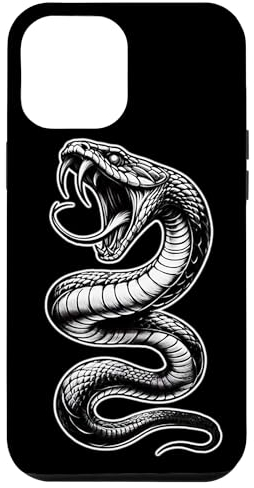 Hülle für iPhone 15 Pro Max Snake Serpent Cobra Venom Blackwork