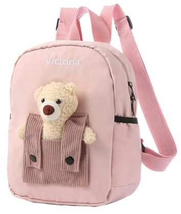 Dreamgem Personalisierter Kinder-Rucksack mit Namen für Jungen und Mädchen Freizeitrucksack für Kinder Kita Kindergarten 2-5 Jahre Geschenke für Kinder (# 6)