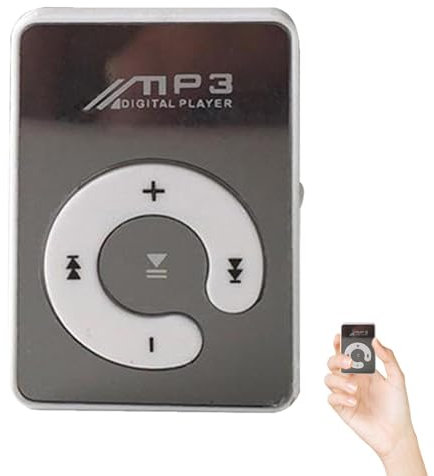 Reproductor de música portátil 8 - MP3 Super ligero y compacto | Multifuncional con pinzas de 6 colores, cable USB, auriculares