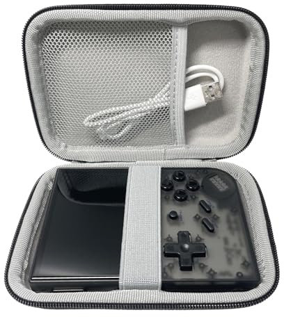 TRIPHKAR Funda para RG35XX / RG35XX Plus Consola, Estuche Bolsa Protectora Portátil para Disco Duro de 2.5, Cable y Accesorios (Sólo Case)