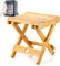 WSBXBB Bambus-Sauna-Stuhl, tragbarer Dampfsauna-Stuhl für den Innenbereich, Dampfsauna-Sitz, ideal für tragbare Saunabox für Zuhause, Dampfsauna-Zubehör, Outdoor-Camping, Angeln, Strandstuhl