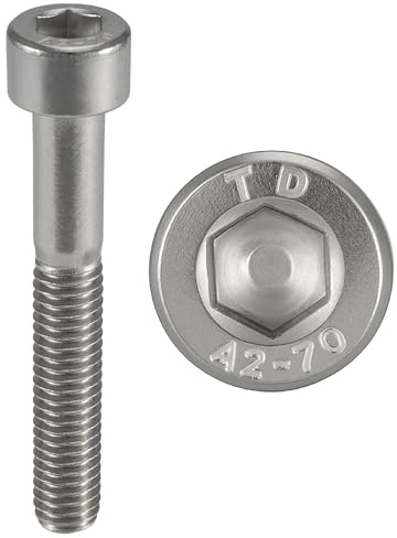 Viti INOX M4x40 mm a testa cilindrica BTR Ø 4x40 mm | Viti M4 x 40mm CHC a 6 scanalature (chiave a brugola) | Acciaio Inox A2-70 (V2A/304) | ISO 4762 / DIN 912 : CONFEZIONE DA 10 Pz - ProRaje