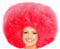 Hatstar XL Afro Perücke | Kraushaar Lockenkopf Perücke | Rasta Afroperücke | Kostüm Hippie Accessoire für Karneval und Fasching (rot)