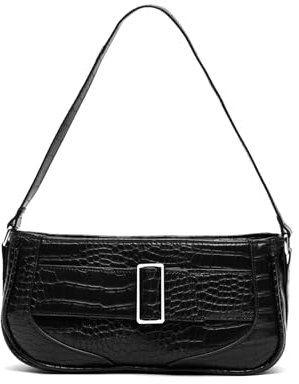 MISAKO Toki Kleine Umhängetasche mit Tiermotiv - Modische Damen-Schultertasche - Lässig, alltäglich und für Partys Toki Schwarz 14 X 28 X 7 cm