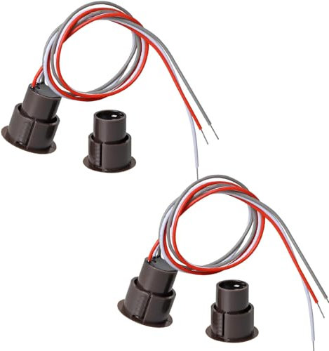 VISSQH 2 x Interruttore Magnetico Reed Interruttore Magnetico RC-36,Sensore di Contatto Porte Interruttore Magnetico NO/NC per finestra,cancello,Interruttore di Magnetico Induzione