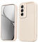HAOYE Custodia per Samsung Galaxy A55 5G Cover, Silicone Carcasa Anticaduta con Bordi Rialzati/Angoli Rinforzati e Design Semplice - Bianco