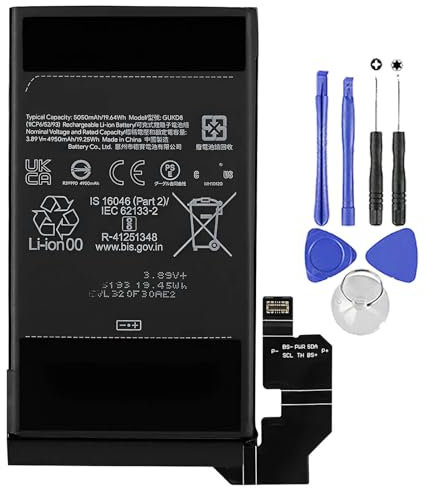 Batería compatible con Google Pixel 8 Pro – GUKD8-5050 mAh nueva + kit destornillador
