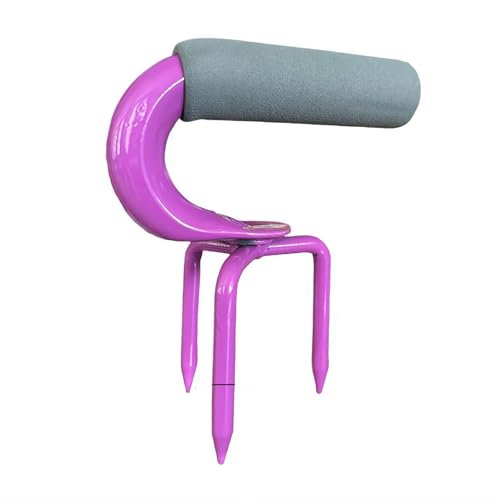 Motoculteur portable en acier au manganèse avec poignée douce et robuste pour parterres de jardin surélevés, cultivateur en pot