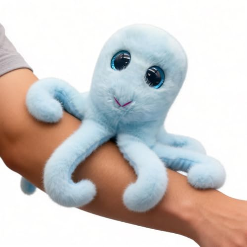 Gisqis Klein Baby Octopus Kuscheltier Niedliches Octopus Plüschtier 25 cm | Süß kuscheltier octopus, realistic & weich, kuschelweiches für kinder geburtstage und besondere anlässe, inneneinrichtung