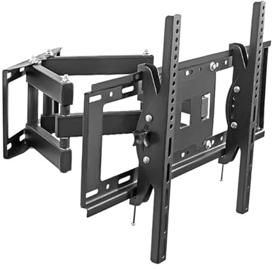 Universal Corner TV Wall Mount for 40-75 Inch, Six-Arm Full Motion Swivel & Tilt Bracket, Extendable TV Wall Holder (A)