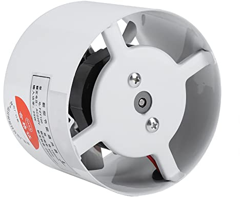 Keenso Ventilador Silencioso de 25 W, Escape Montado en la Pared, Cocina Casera, Baño, Suministro de Aire, Eficiente y Duradero para Uso en Garaje