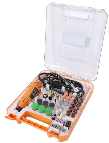 SIXRUN Multifunktionales Kabelgebundenes Elektro-Rotationswerkzeug-Set, Ergonomisches Design, Variable Geschwindigkeitsregelung Zum Entfernen von Gravuren und Rost, für den Einsatz in Werkstatt und