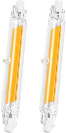 Vipfenturi Ampoules R7S LED 118mm,Dimmable,20W Équivalent à Ampoule Halogène 118mm 200W, Sans Scintillement,Blanc Chaud 3000K 2000LM,AC 220-240V,Éclairage à Faisceau 360°, Lot de 2
