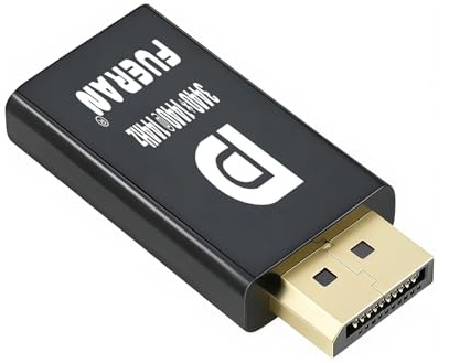 FUERAN 3440x1440@120/144Hz DP Dummy Plug – Special Resolution Virtual Display Emulator for PC, VR Headsets&Cryptocurrency Mining EDID Headless Ghost Display Adapter edid Emulator (3440x1440@144Hz(DP))