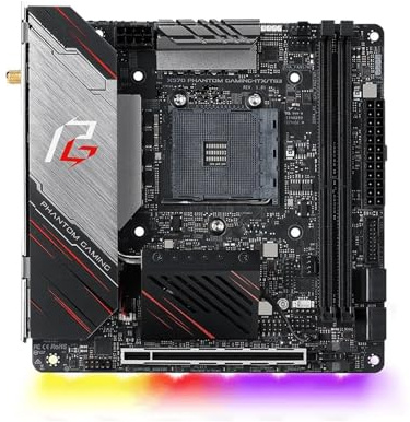 Motherboard AMD X570 Motherboard Fit For ASROCK Phantom Gaming ITX/TB3 AM4 DDR4 64G Ryzen 5 5600 4700G 2600 3200G Cpu PCI-E 4.0 Mini ITX