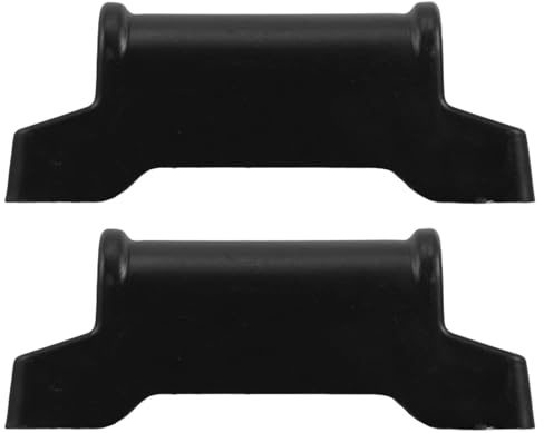 ELEOUTI 2pcs Plastic Footrest Sliders for Gaming Chair Recliner Footrest Parts Easy to Clean and Install Suitable for Office and Home Use Black