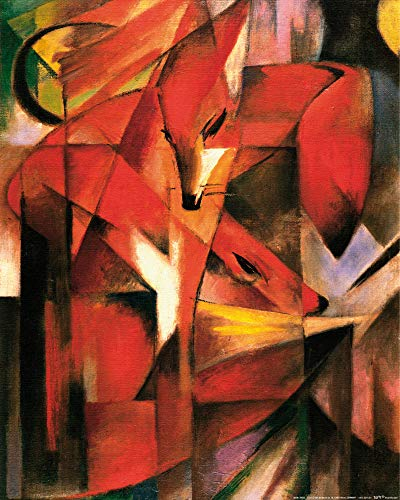 1art1 Franz Marc Poster Füchse, 1913 Kunstdruck Bild 50x40 cm