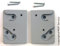 Schließplatten-Set grau, für Braas/Dörken-Atelier-Fenster (BA/DA)
