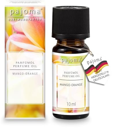 pajoma® Duftöl 10 ml, Mango-Orange | feinstes Parfümöl für Aromatherapie, Duftlampe, Aroma Diffuser, Massage, Naturkosmetik | Premium Qualität
