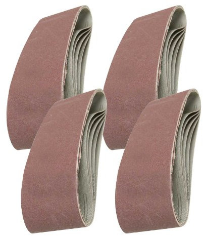 20 Mixed Grade Sanding Belts for to fit the Redline 77099 Belt Sander 75mm x 533mm