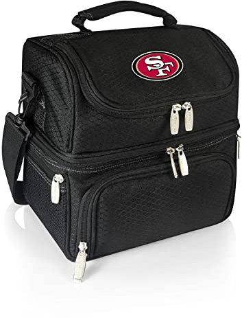 PICNIC TIME Black San Francisco 49ers Pranzo Lunch Tote