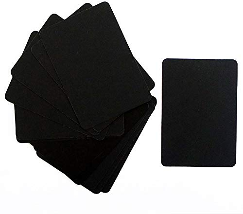 HAND Mini-Kreidetafel, 15 Stk, Schwarz, 7 x 10 cm, Kunststoff, Rechteckig, Hochzeit, Ladenschilder, Werbetafeln, Platzkarten