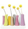 Chive Pooley 2, Keramikblumenvase, 8-Röhren-Design, Magenta- Sortiment
