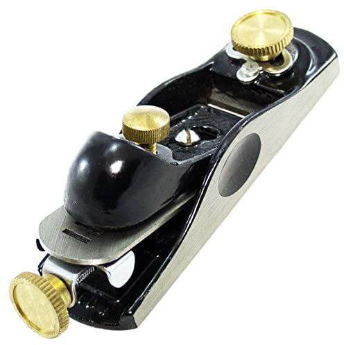 Dapetz ® Block Plane No. 2 Adjustable Mouth Hand Tools Manufactured from Grey Iron Casting with All-Brass Fittings for Woodwork Carpentry Planer Chisel