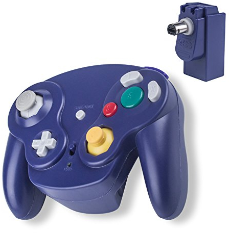Wireless Gamecube Controller Ersatz 2.4G Bluetooth NGC Gamepad Joystick GC Controller Gamecube Pad Games Spiele mit Empfänger-Adapter für Wii U Gamecube NGC GC