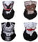 SMEHCF 4 Crâne Vampire Bandeau Bandana Cagoule Demi Masque Bouclier Tête Cheveux Écharpe Cache-Cou Chapeau Polyvalent Pour Femmes Hommes Respirant Réutilisable Lavable Rouge Bleu Marron