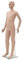 vidaXL Kinder Schaufensterpuppe mit Glassockel Mannequin Modellpuppe Beige 140cm